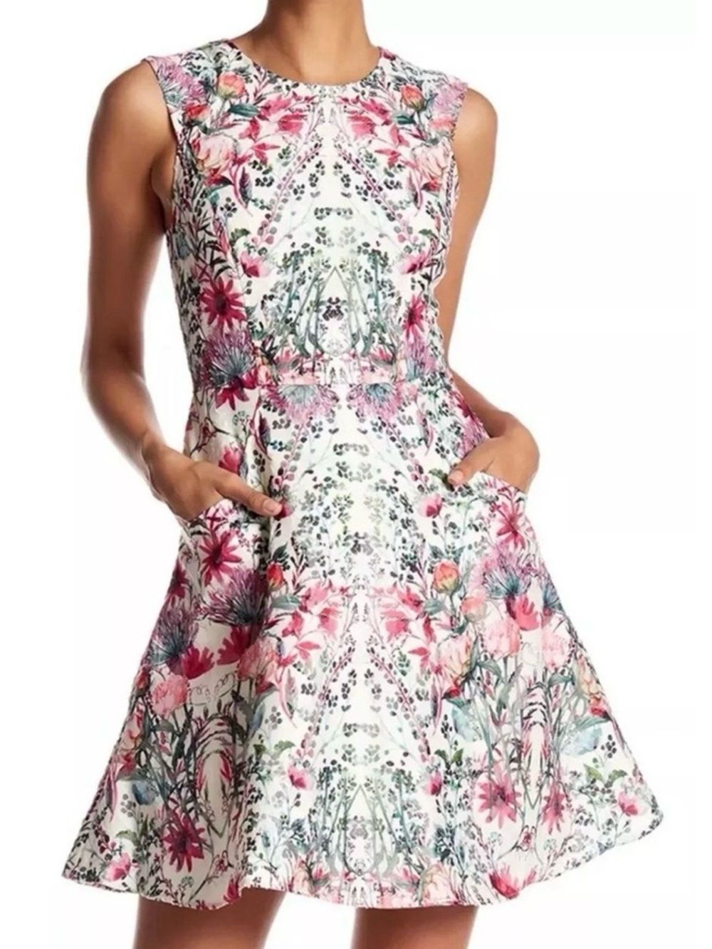Ted Baker London Gaea Bouquet Mini Dress Fit & Flare Wedding Garden Party